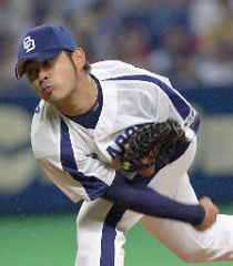 6勝目を挙げた中日・先発の朝倉健太=ナゴヤドーム