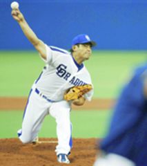 全セ先発で力投した中日・川上憲伸=神宮球場