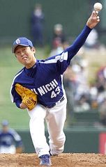 6回を2失点と好投、2勝目を挙げた中日・小笠原=フルキャスト宮城