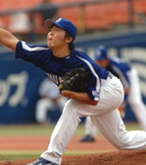 プロ初先発初勝利を挙げた吉見一起=横浜
